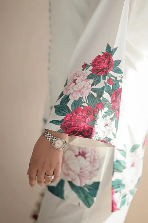 Digital Front & Back Floral Print Co Ord Set Two Piece