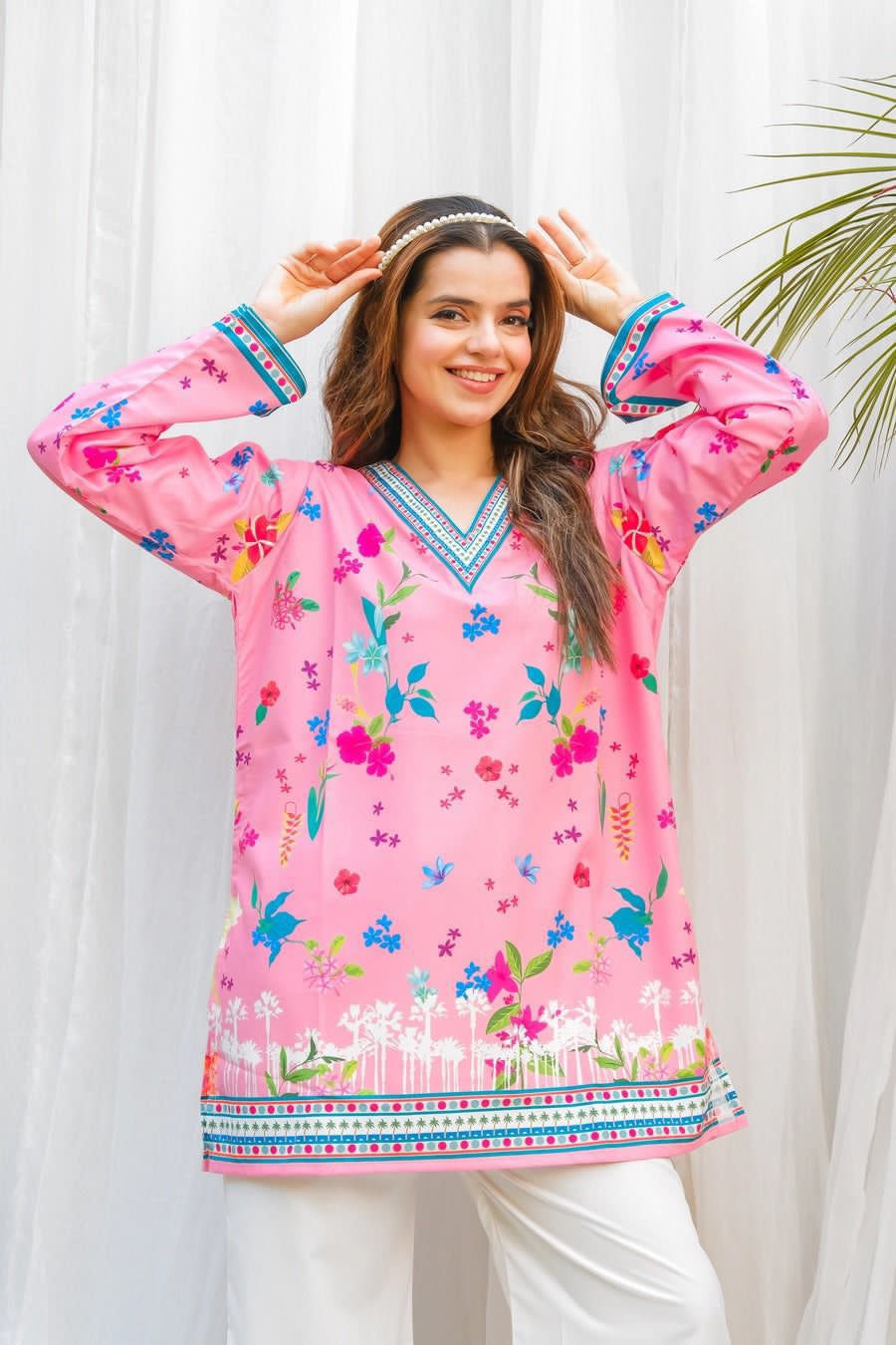 Front And Back Allover Digital Printed Cord Set