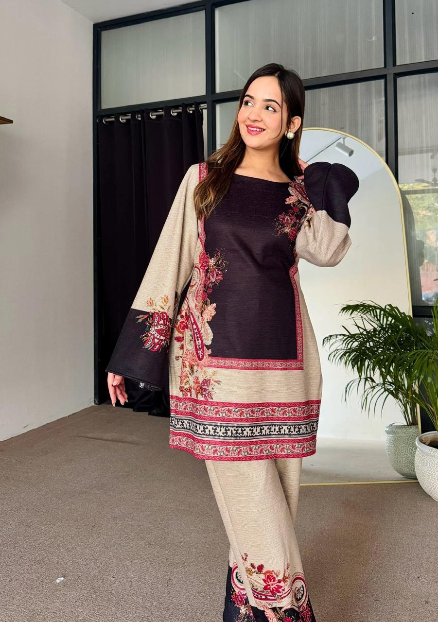 Front And Back Allover Digital Printed Cord Set