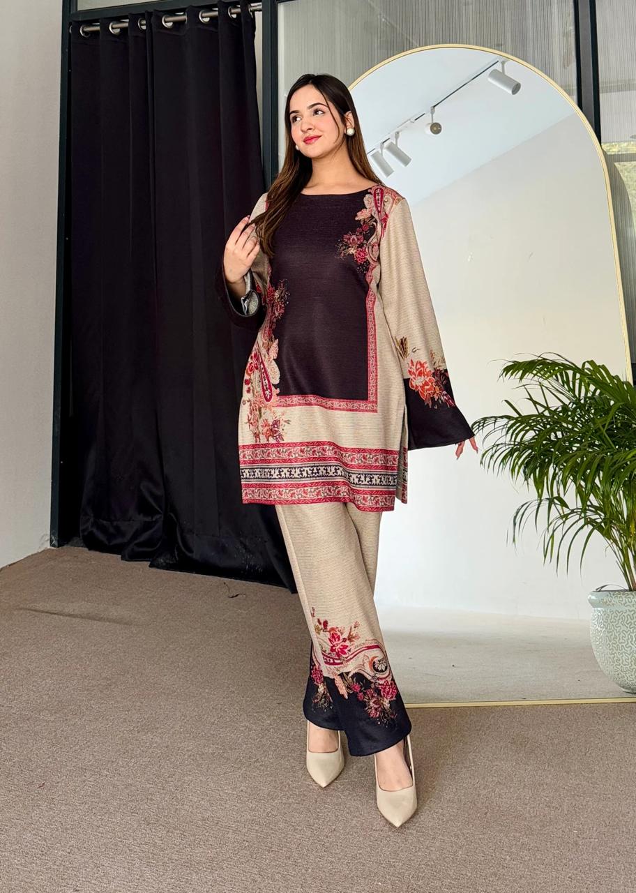 Front And Back Allover Digital Printed Cord Set