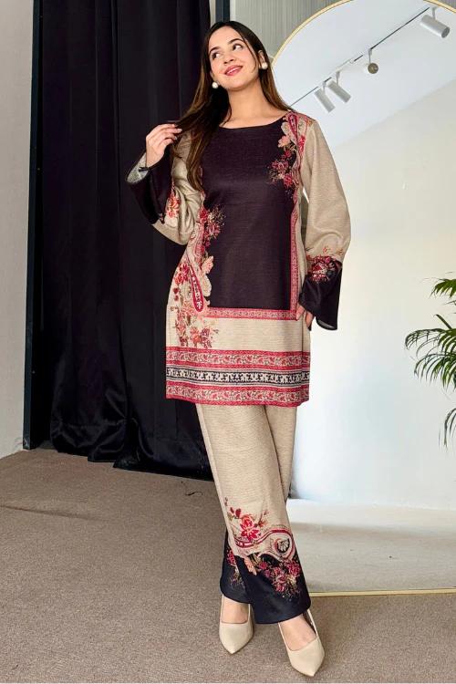 Front And Back Allover Digital Printed Cord Set