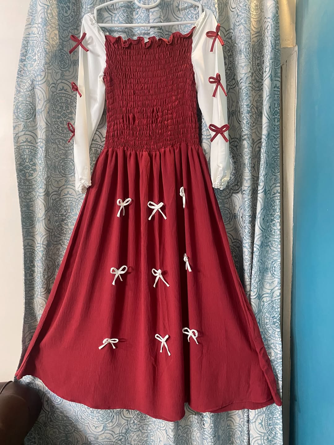 Sweetheart Ribbon Midi Dress