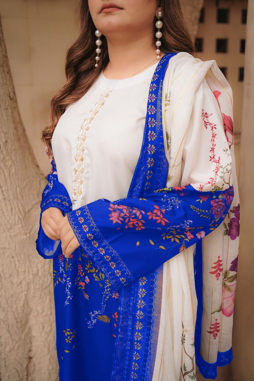 Printed Three Piece Suit Swiss Lawn for Summer Wear