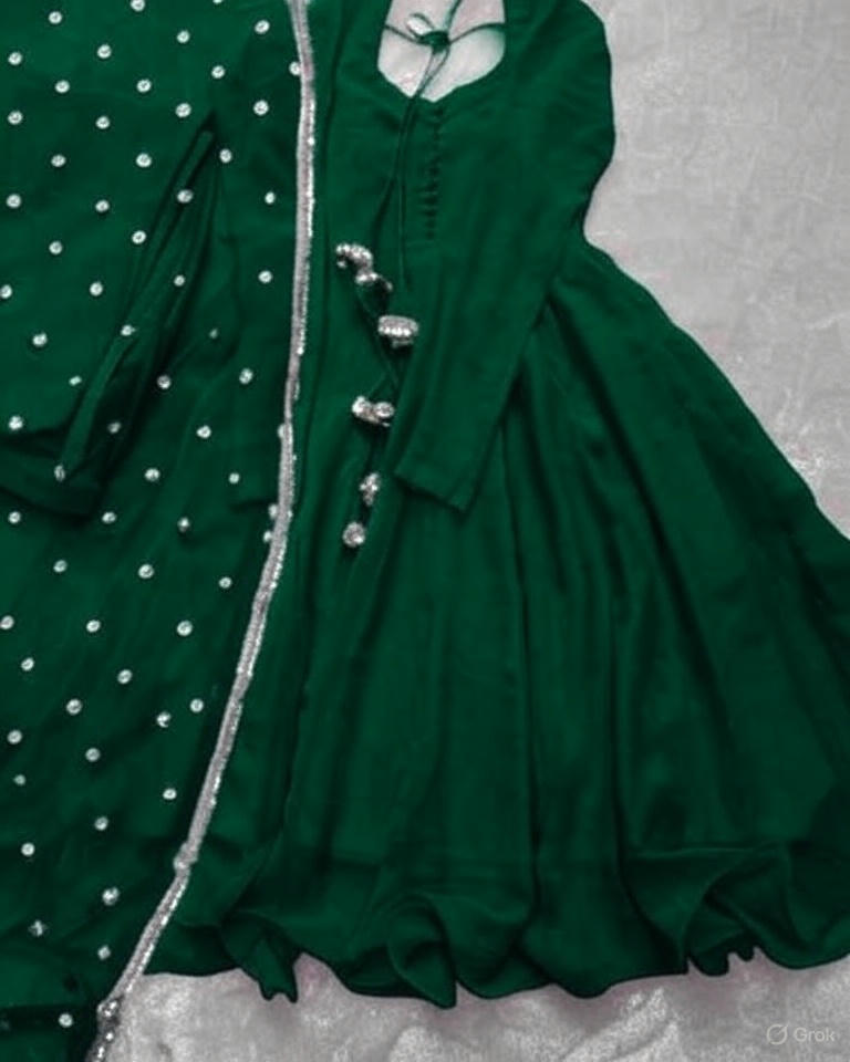 V Neck Three Piece Chiffon Dress