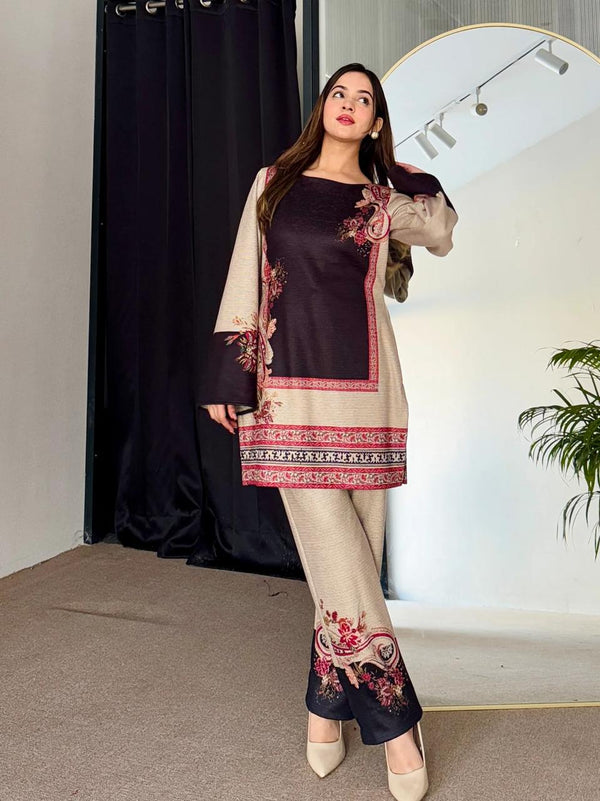 Front And Back Allover Digital Printed Cord Set