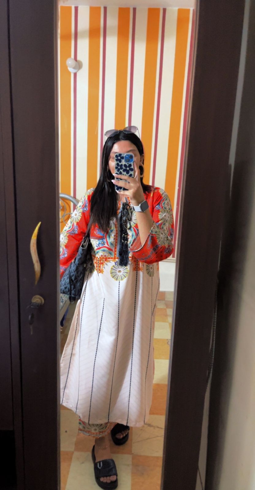 Saffron Mirage - Printed Co-ord Set Long Shirt