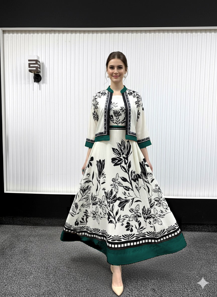 Viral Lulu print Koti Maxi