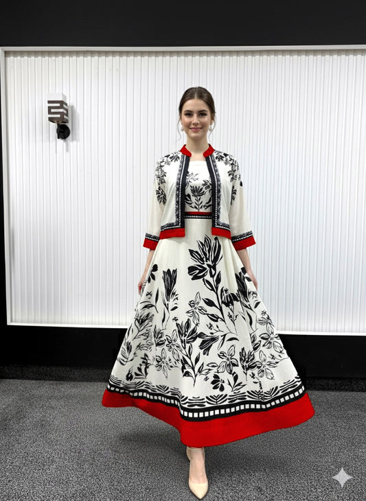 Viral Lulu print Koti Maxi