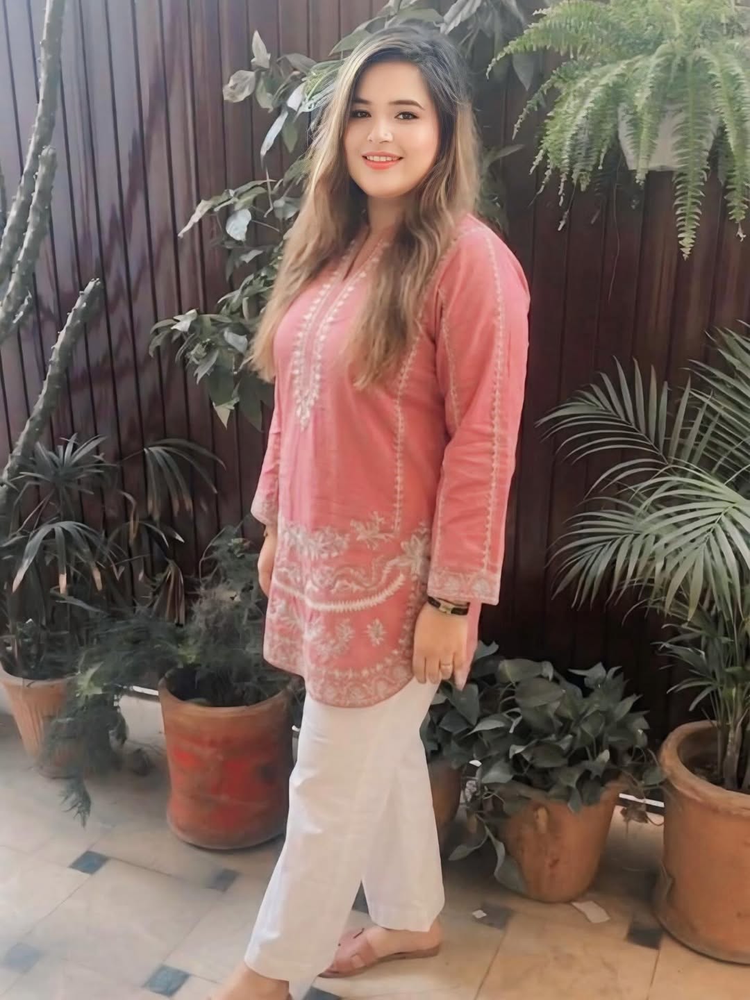 Viral Embroidered Cotton Cord-Set with Farshi Shalwar