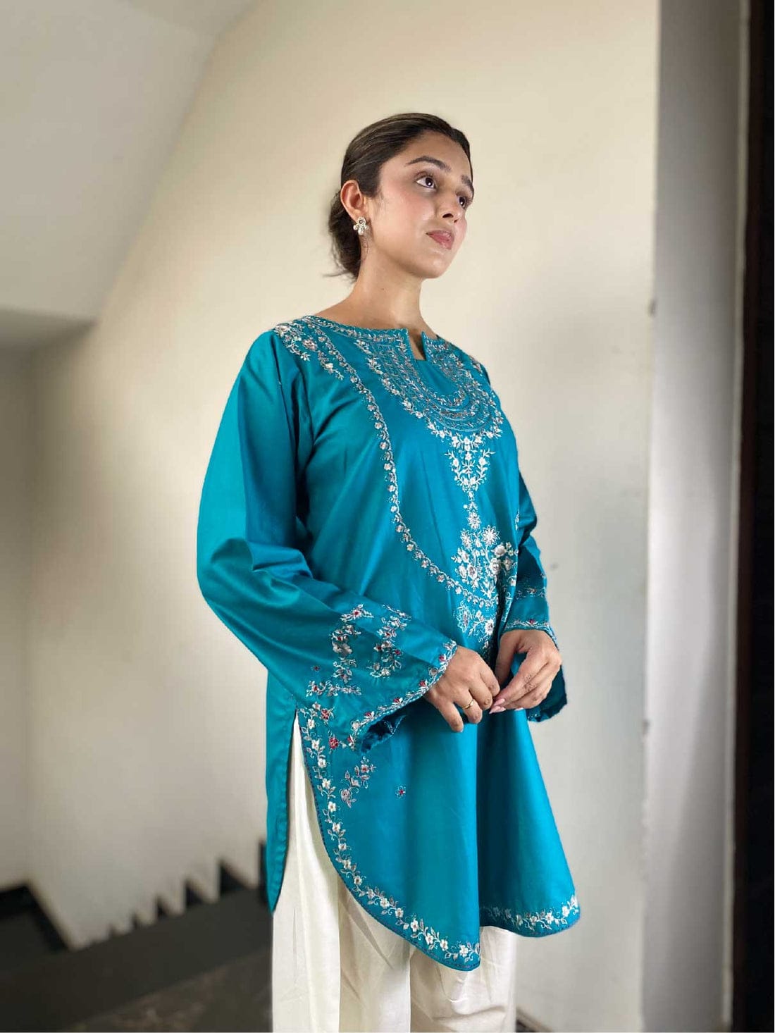 New Arrival | Premium Embroidered Lawn Co-Ord Set 💙