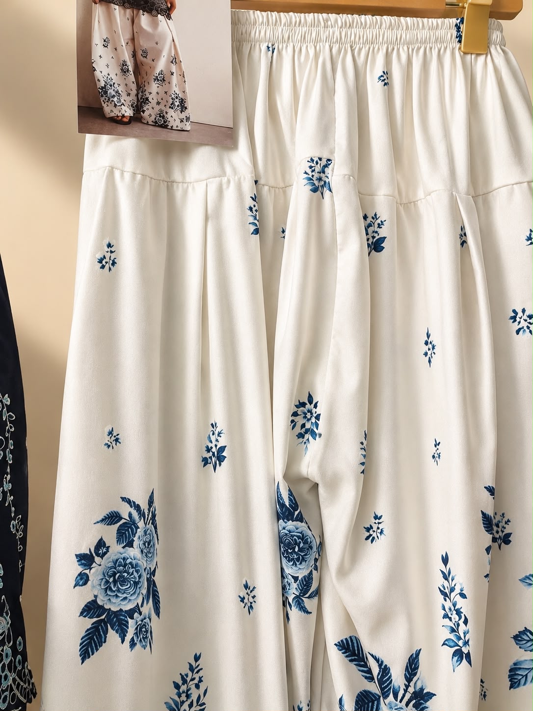 Midnight Blossom — Embroidered Cutwork Shirt & Farshi Shalwar Set