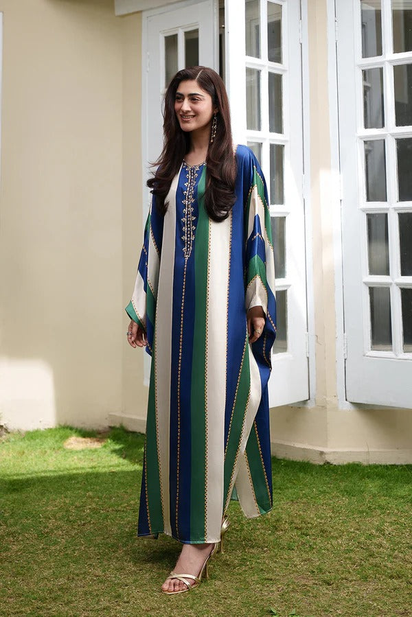 The Midnight Emerald Kaftan