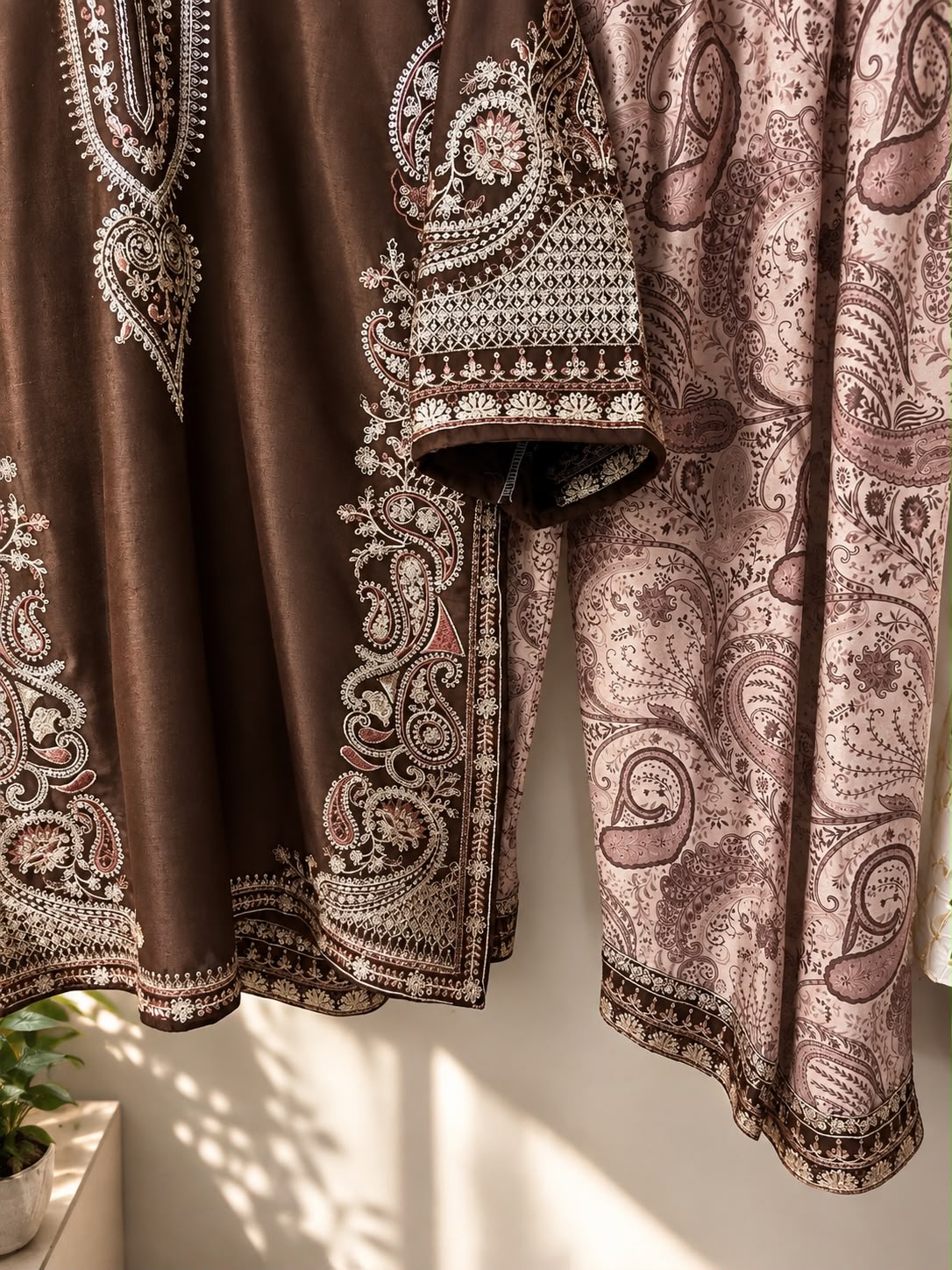 Noor - Embellished Shirt & Farshi Shalwar Set