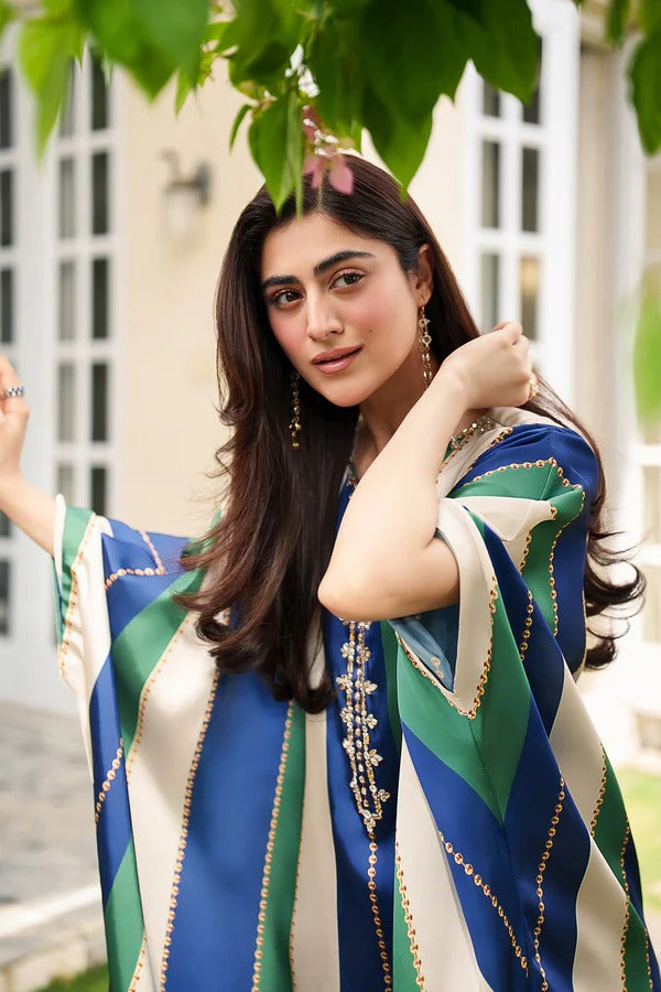 The Midnight Emerald Kaftan