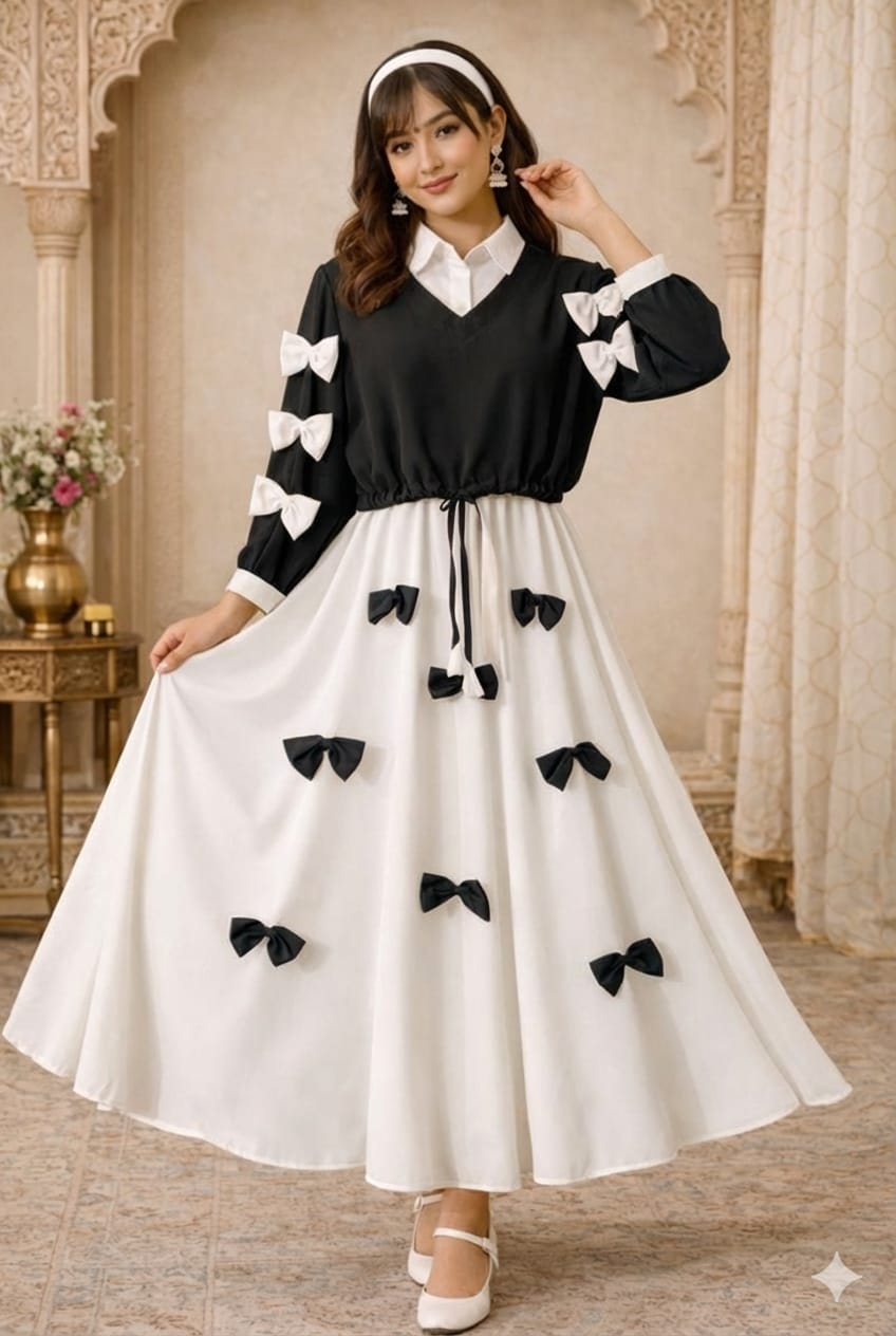 Bow Charm - Modest Maxi Dress
