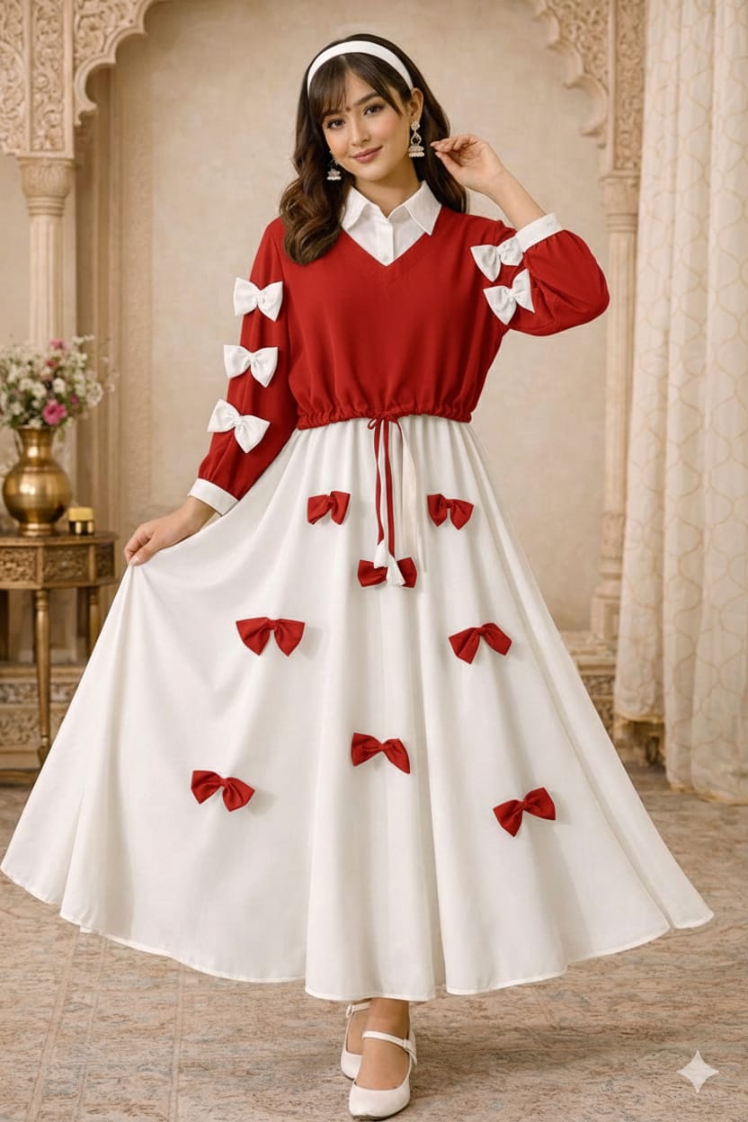 Bow Charm - Modest Maxi Dress