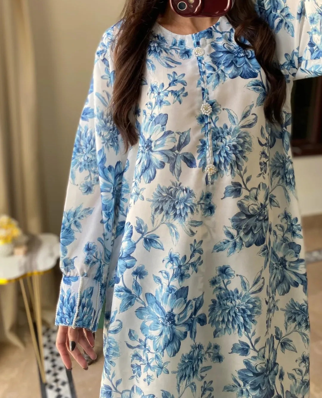 Two Piece Dress Swiss Lawn