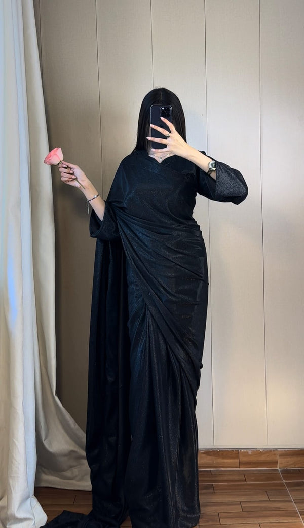 Aurora Shimmer Draped Saree – 5 Colors