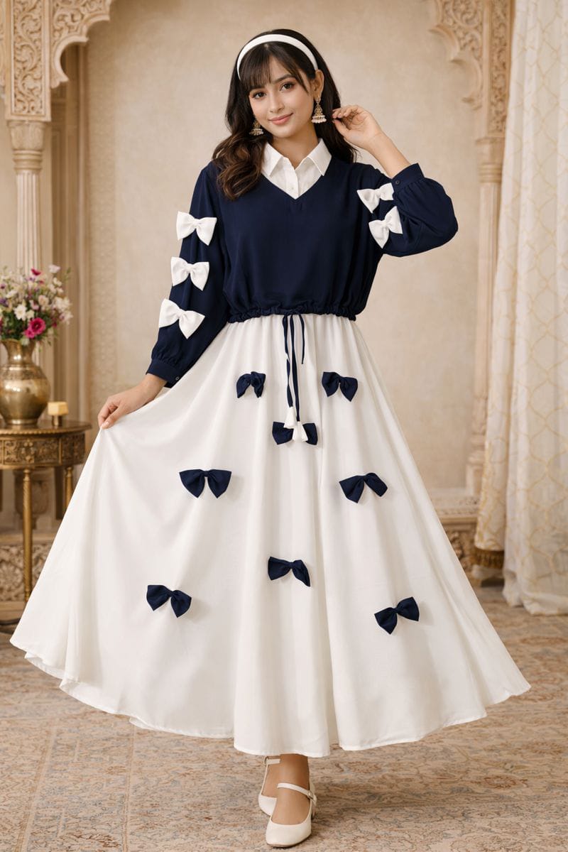 Bow Charm - Modest Maxi Dress