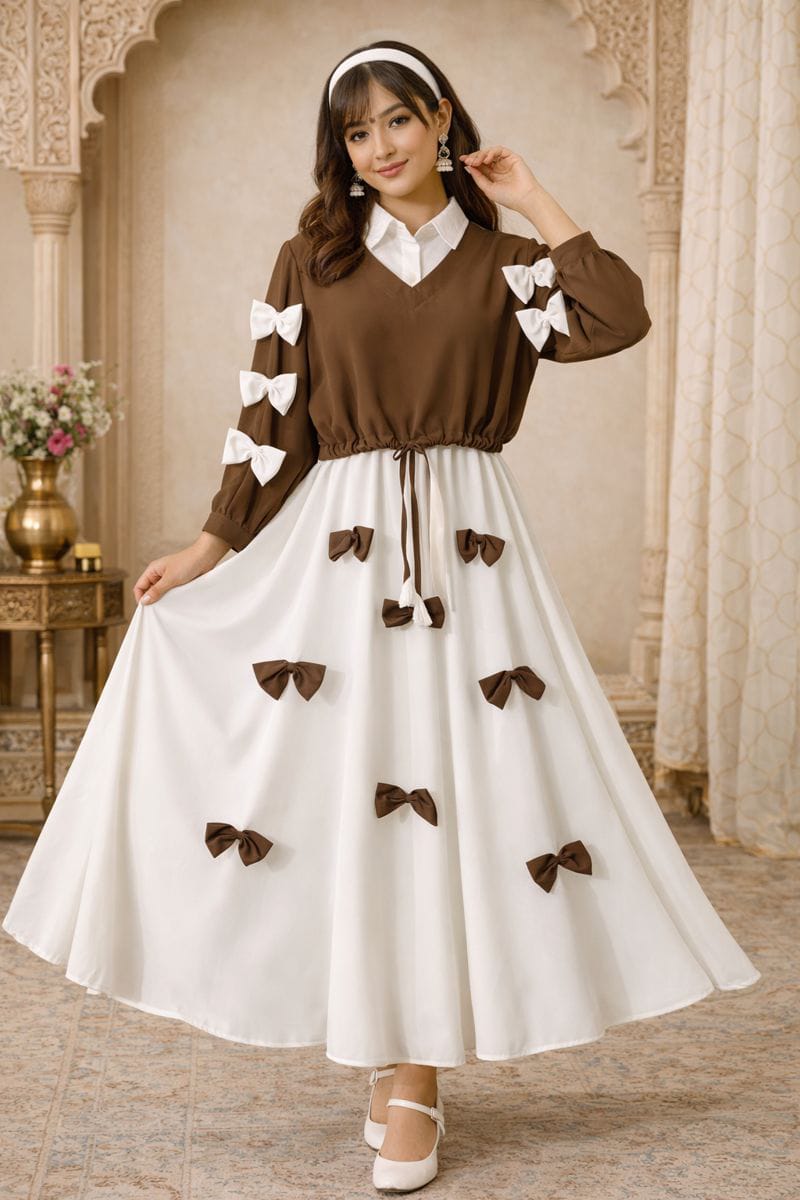 Bow Charm - Modest Maxi Dress