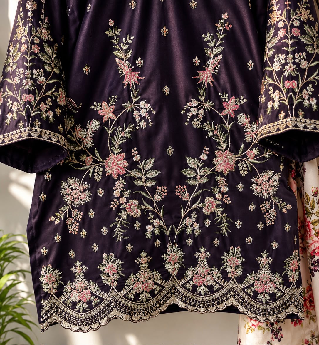 Floral Reverie - Grace in every detail - Farshi Shalwar
